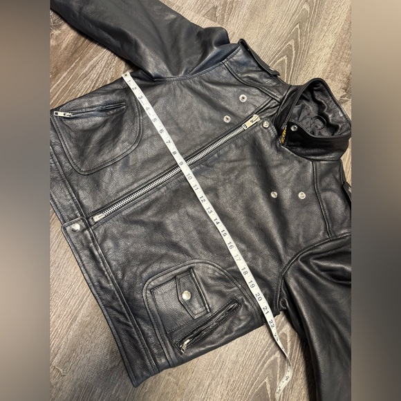 Milwaukee Leather Performance Apparel Black Cropped Motorcycle Jacket Sz M (EST) - Picture 8 of 17